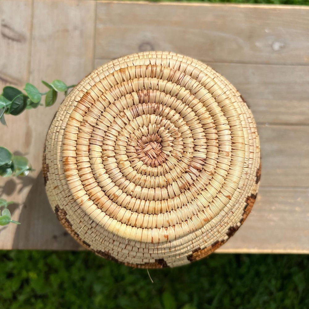 Vintage Coiled Hand-Woven Vase - Picture 8 of 8